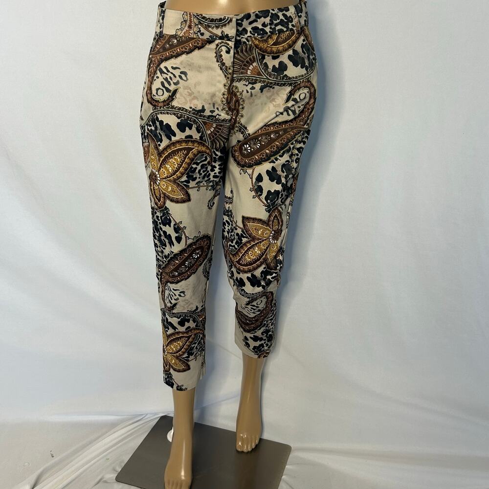 OVI Paisley & Animal Print Crop Pants – Women’s Small